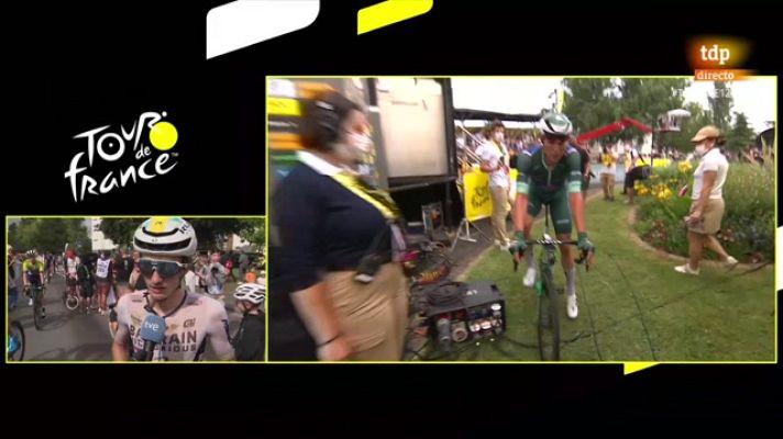 Tour de Francia - Tour 2023 | Pello Bilbao explica a TVE su proyecto solidario en honor a Gino Mader