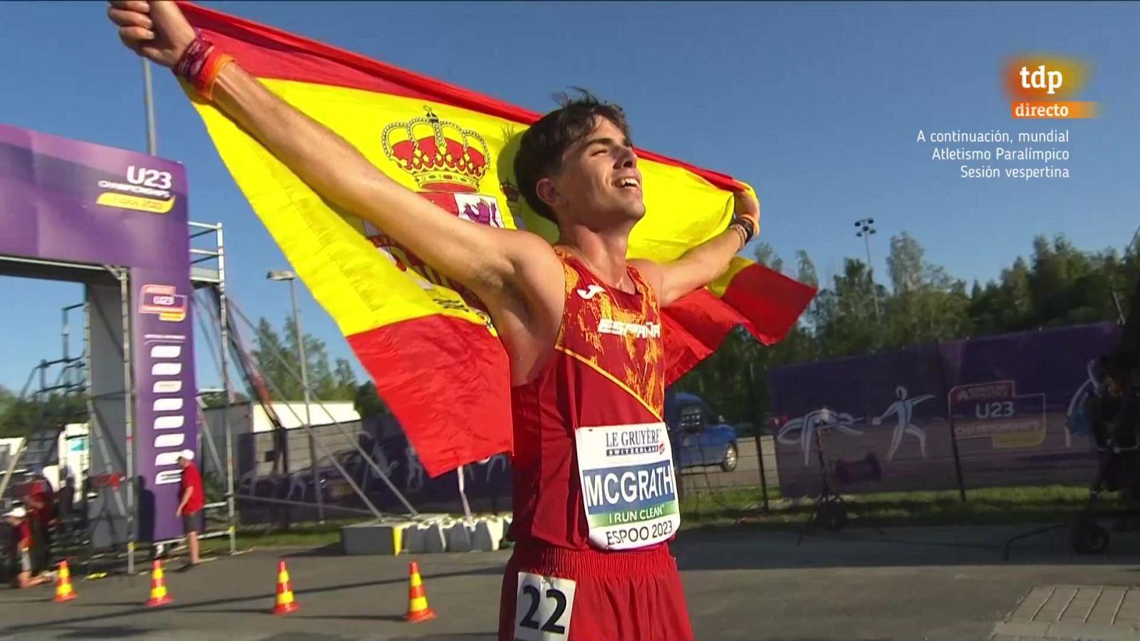 Oro de Paul McGrath en los 20 km marcha del Europeo sub-23 -- ver ahora