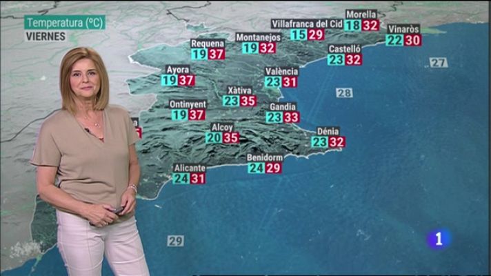 L'informatiu - Comunitat Valenciana - El Tiempo en la Comunitat Valenciana - 13/07/23