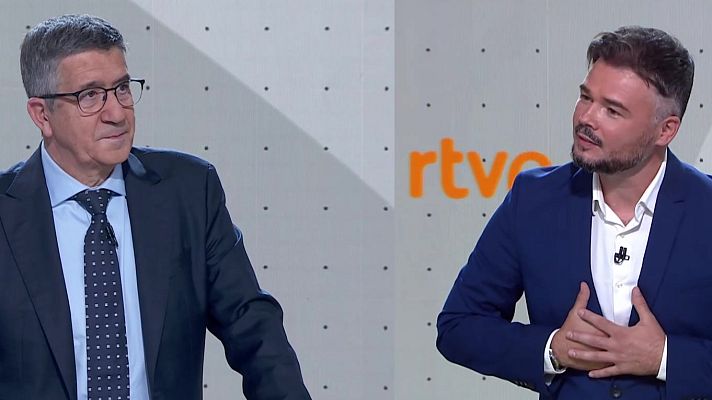 Especiales informativos - López y Rufián se enzarzan en el debate por el voto en contra de ERC a la reforma laboral y ambos cargan contra la extrema derecha