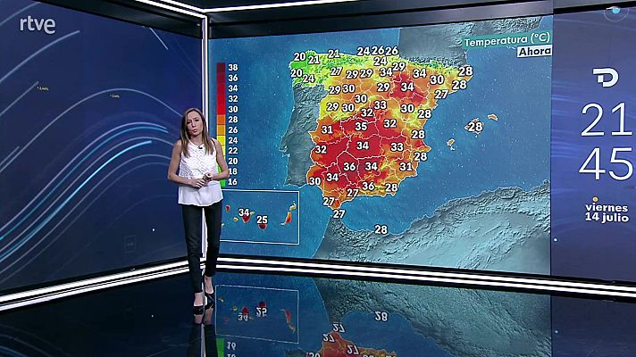 El tiempo - Temperaturas significativamente altas en buena parte del país salvo en el cuadrante noroeste peninsular