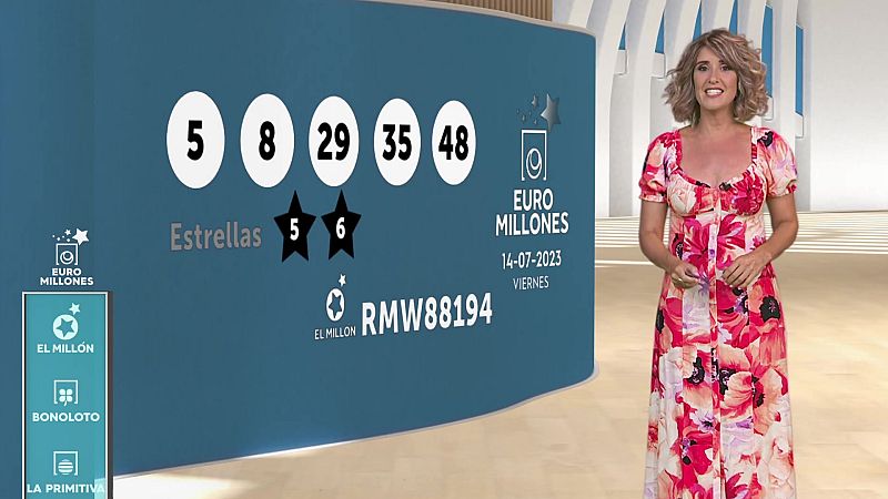 Sorteo de la Bonoloto y Euromillones del 14/07/2023 - ver ahora
