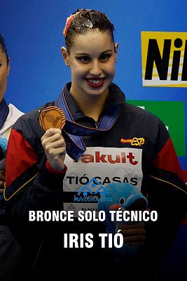 Natación - Iris Tió logra la primera medalla para España en Fukuoka 2023 con el bronce en el solo técnico