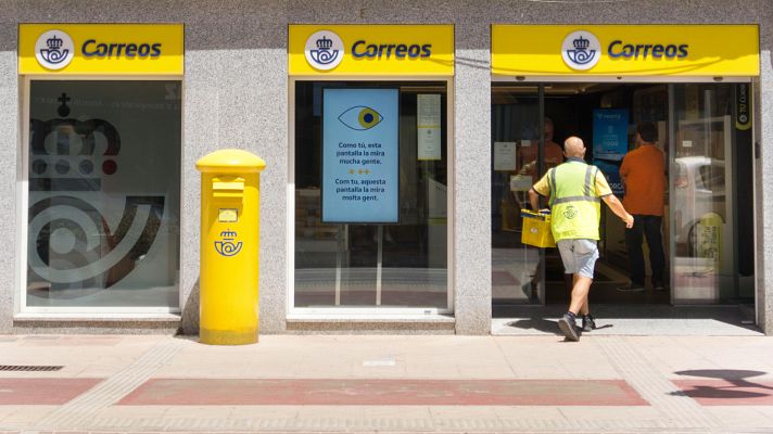 Telediario 1 - Correos abre este fin de semana sus oficinas para facilitar el voto por correo