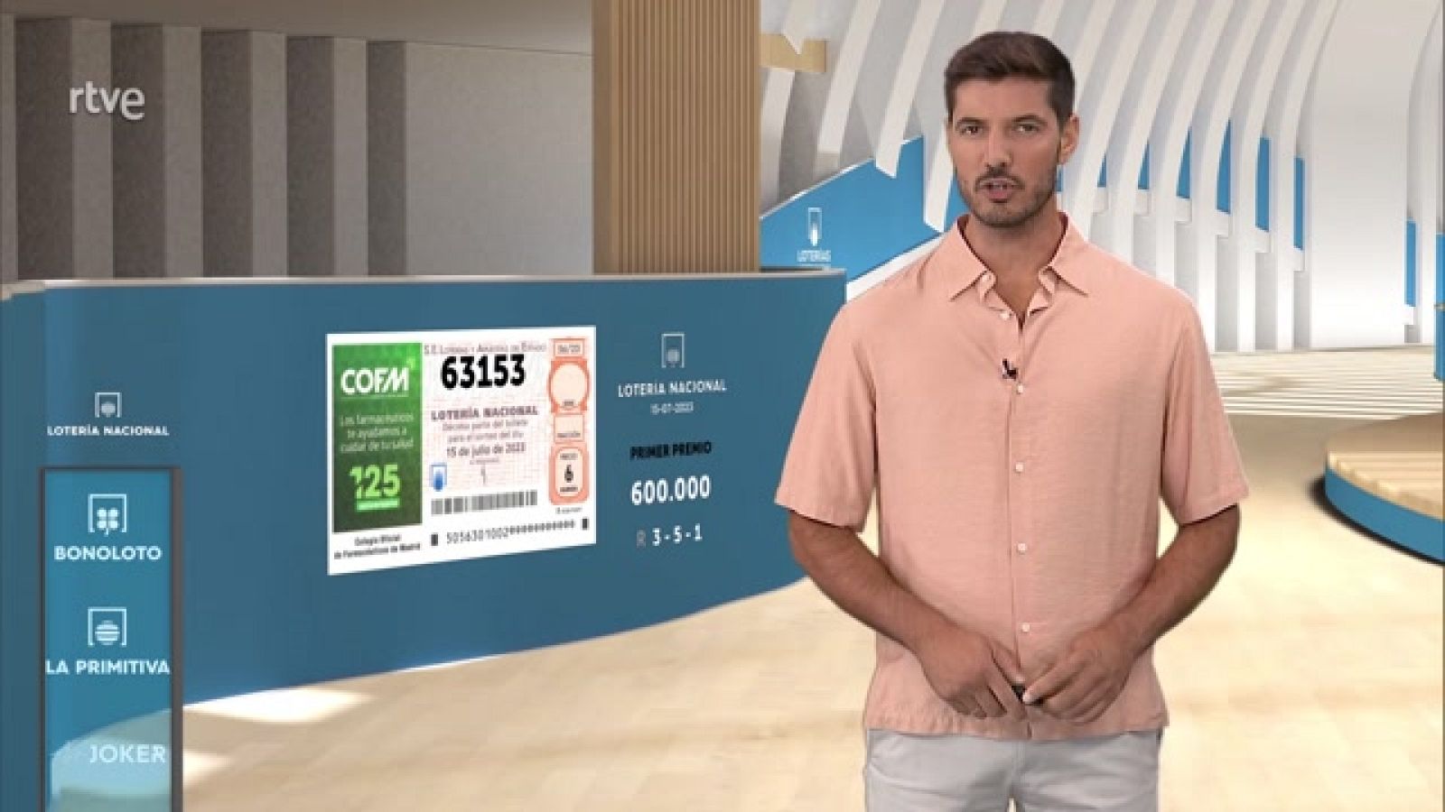 Sorteo de la Lotería Nacional del 15/07/2023 - ver ahora