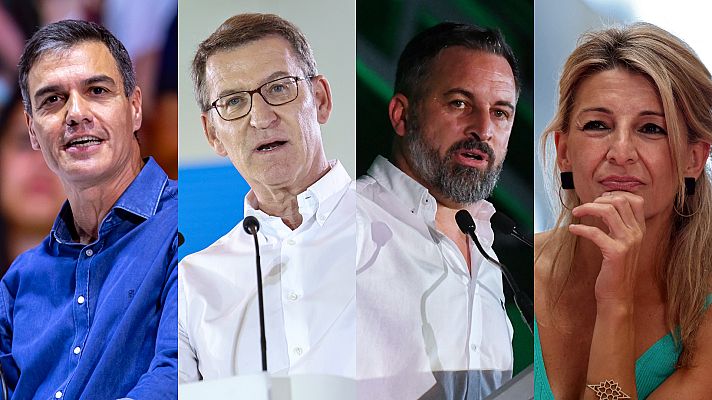 Telediario Fin de Semana - Los partidos llaman a la movilización y piden el voto de los indecisos a una semana de las elecciones