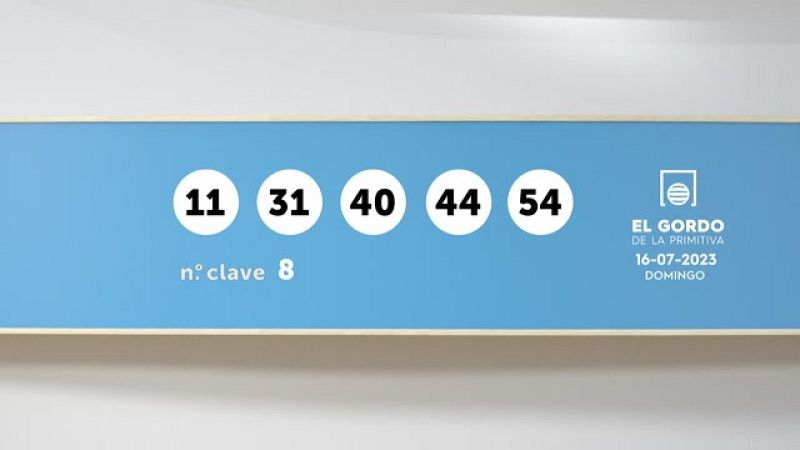 Sorteo de la Lotería Gordo de la Primitiva del 16/07/2023