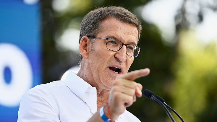 Telediario Fin de Semana - Feijóo rectifica y matiza sus palabras sobre que el PP "siempre" revalorizó las pensiones con el IPC