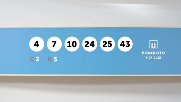 SELAE - Sorteo de la Lotería Bonoloto y Euromillones del 18/07/2023