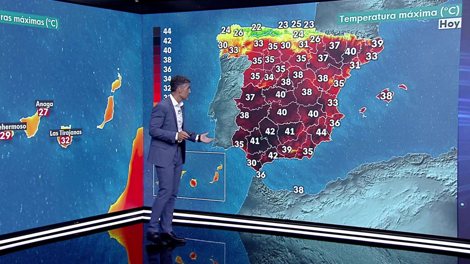 Temperaturas significativamente altas en la mitad sureste peninsular y Baleares, especialmente en el tercio sureste peninsular - ver ahora