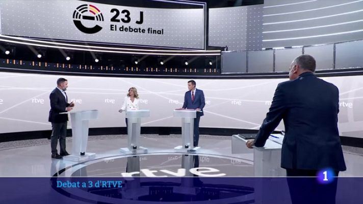 L'Informatiu - El debat a 3 de RTVE i les condicions d'ERC per investir Sánchez, centren el penúltim dia de campanya.