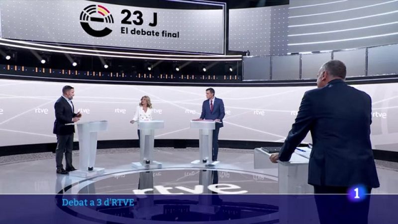 El debat a 3 de RTVE i les condicions d'ERC per investir S�nchez, centren el pen�ltim dia de campanya.