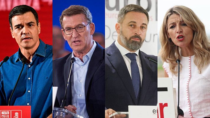 Telediario 2 - La resaca del debate de RTVE marca el penúltimo día de campaña: los partidos valoran a sus líderes