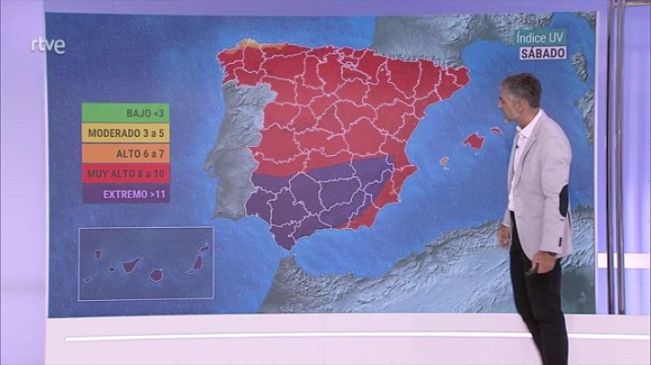 El tiempo - A pesar de los descensos, todavía se darán temperaturas significativamente altas en el sureste, Málaga y Mallorca. Posibles rissagas en Baleares