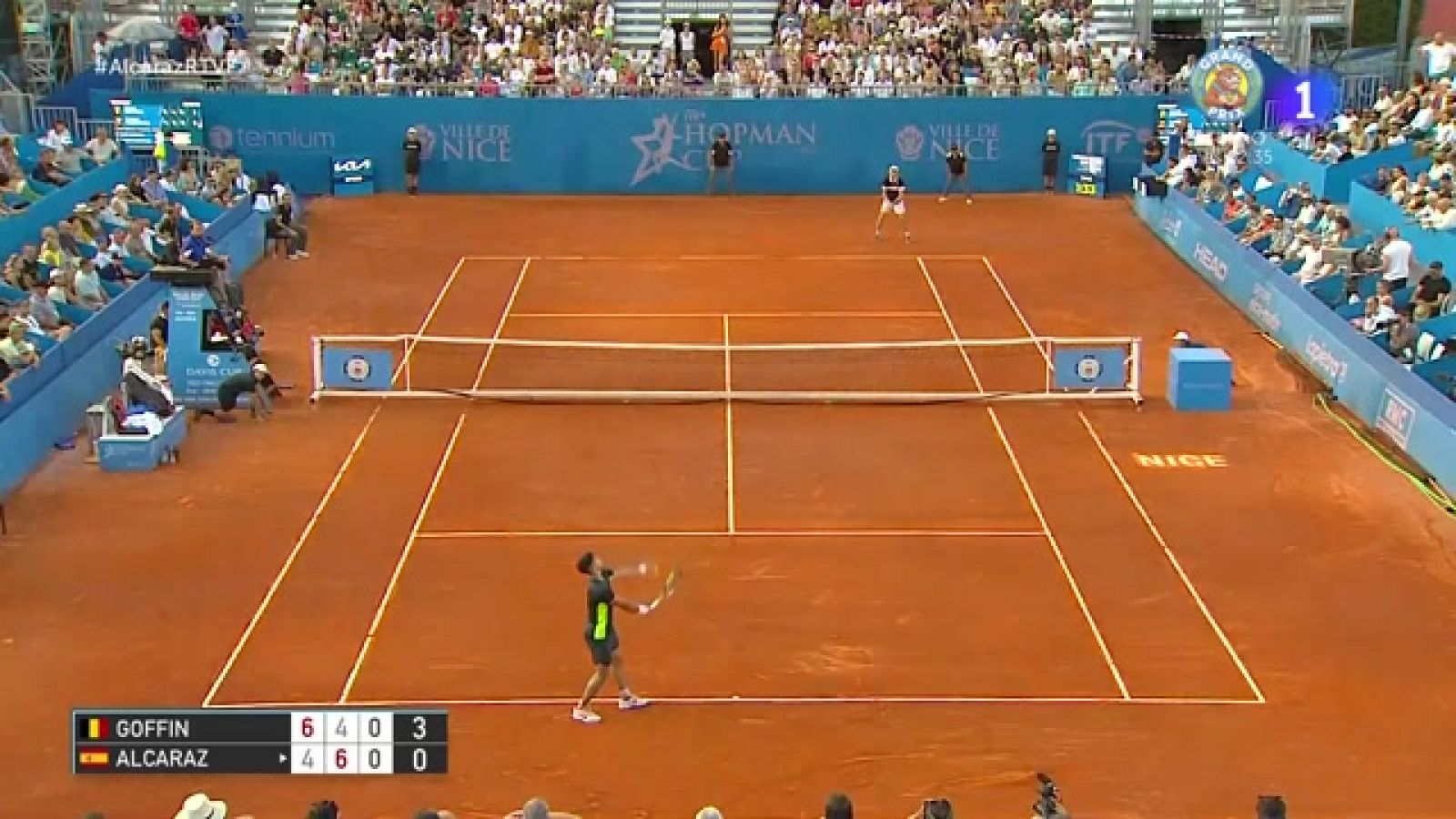 Del 4-0 al 4-4: la increíble remontada de Alcaraz para vencer a Goffin en el super tie break