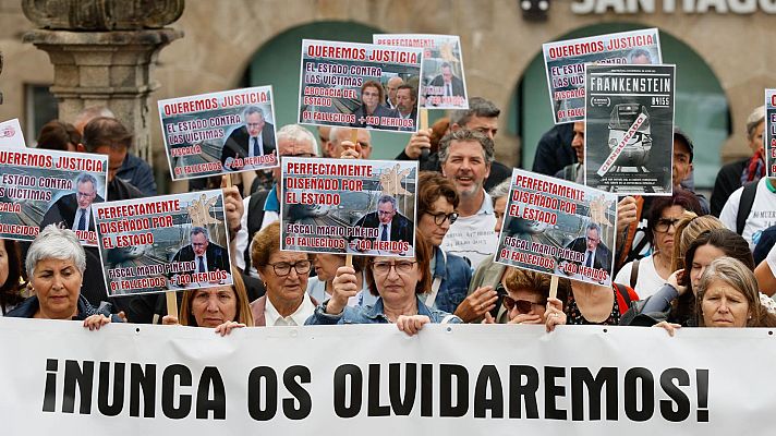 Telediario 1 - Se cumplen 10 años del accidente ferroviario de Alvia en la curva de Angrois