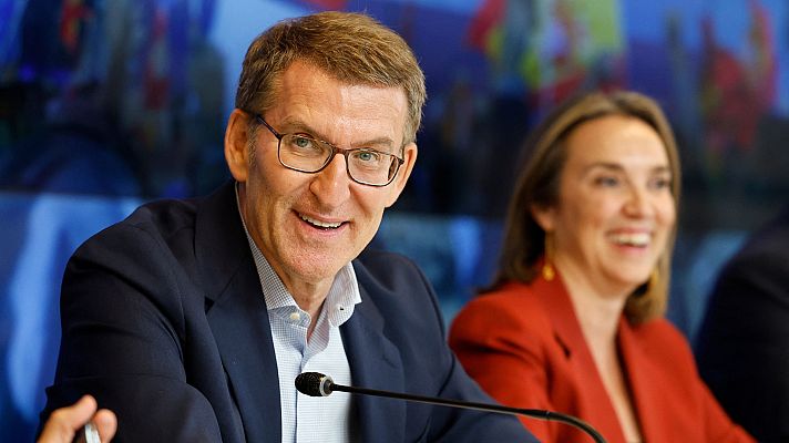 Telediario 2 - Feijóo intentará formar un bloque de derechas para lograr un "gobierno estable"