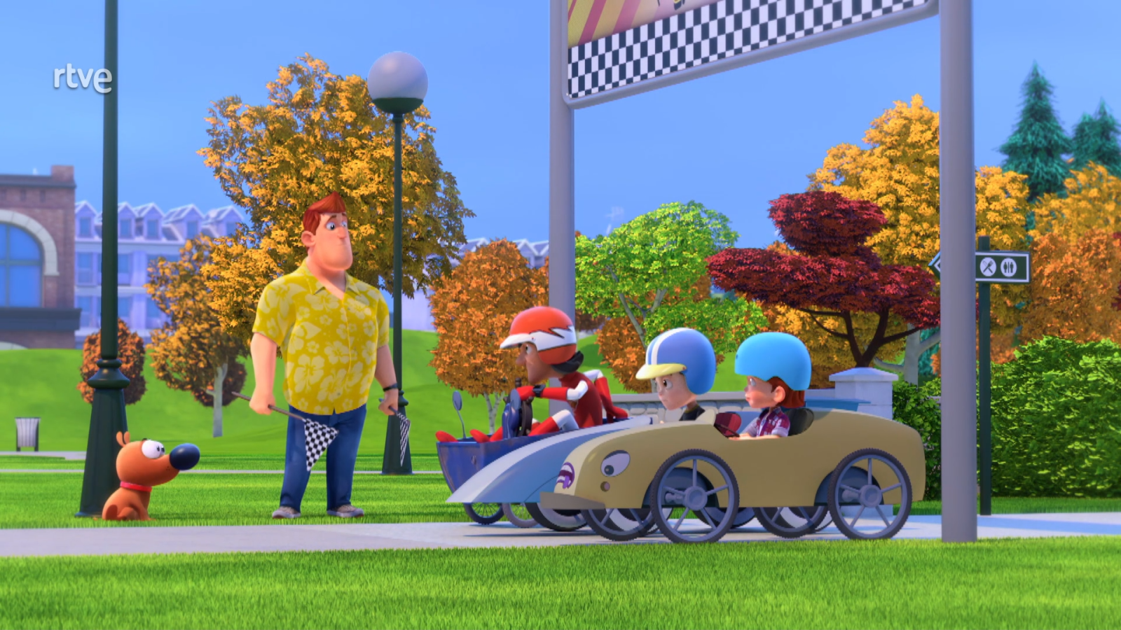 Carrera de cajas de jabón - Pat el perro | Ver