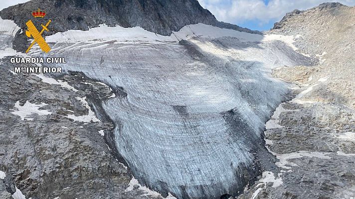 Telediario 1 - La Guardia Civil alerta sobre el peligro en el glaciar del Aneto