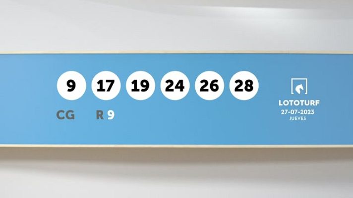 SELAE - Sorteo de la Lotería Lototurf del 27/07/2023