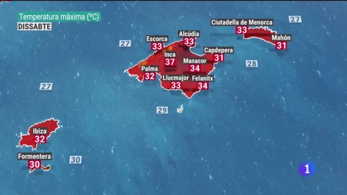 Informatiu Balear - El temps a les Illes Balears - 28/07/23
