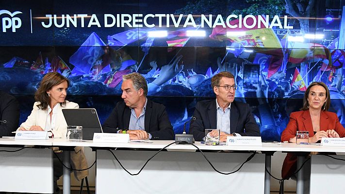 Telediario Fin de Semana - El PP aspira a presentarse a la investidura con 172 apoyos mientras el PSOE apremia a Junts