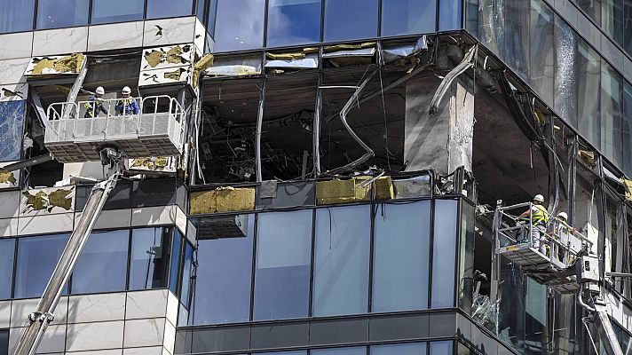 Telediario Fin de Semana - Ucrania logra impactar con dos drones la zona financiera de Moscú