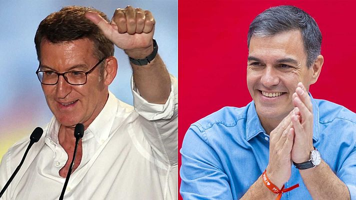 Telediario 1 - PP y PSOE buscan aliados para la investidura