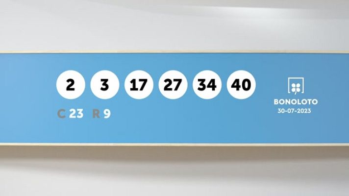 SELAE - Sorteo de la Lotería Bonoloto del 30/07/2023