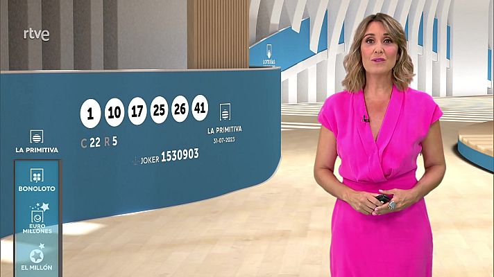 Loterías - Sorteo de la Bonoloto y Primitiva del 31/07/2023