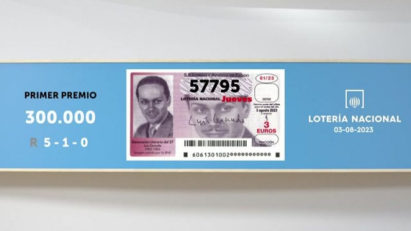 Sorteo de la Lotería Nacional del 03/08/2023 - Ver ahora