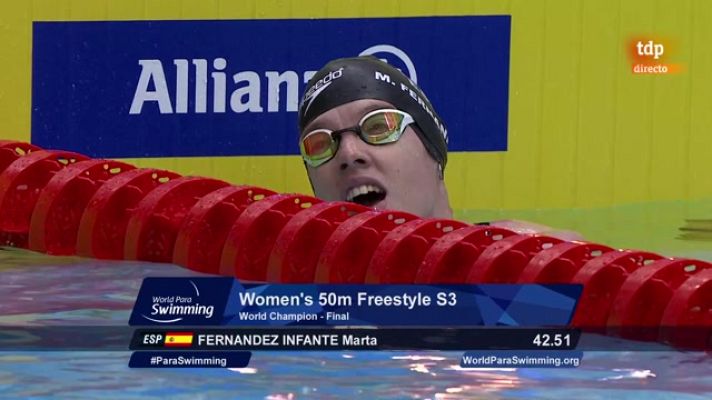 Natación - Marta Fernández, campeona del mundo de paranatación