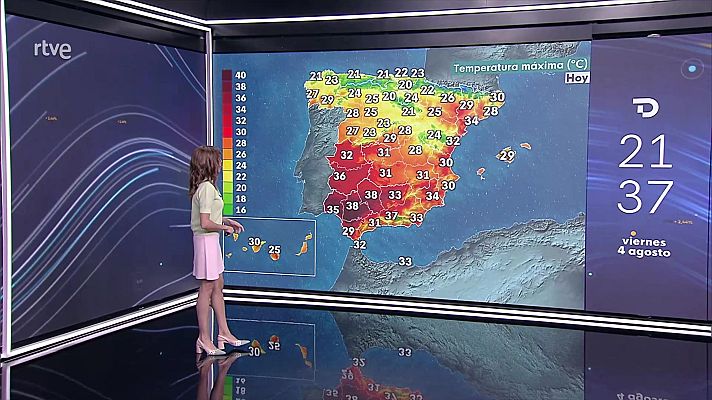 El tiempo - Probabilidad de chubascos y tormentas localmente fuertes en el nordeste de Cataluña y en Baleares y de precipitaciones intensas y/o persistentes en la cornisa cantábrica