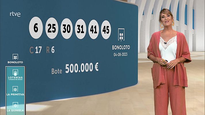 Loterías - Sorteo de la Bonoloto y Euromillones del 04/08/2023