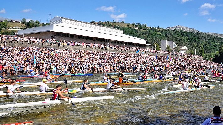 Telediario Fin de Semana - Tania Álvarez y Tania Fernández brillan en el Descenso del Sella