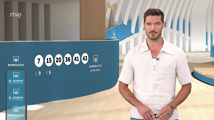 Loterías - Sorteo de la Bonoloto y El Gordo de la Primitiva del 06/08/2023