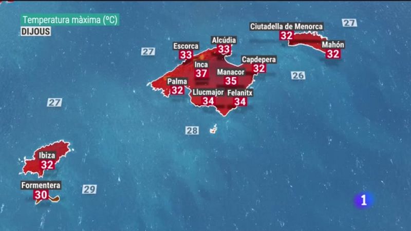 El temps a les Illes Balears - 09/08/23 - Veure ara