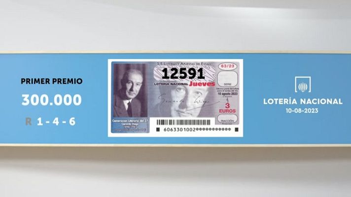 SELAE - Sorteo de la Lotería Nacional del 10/08/2023