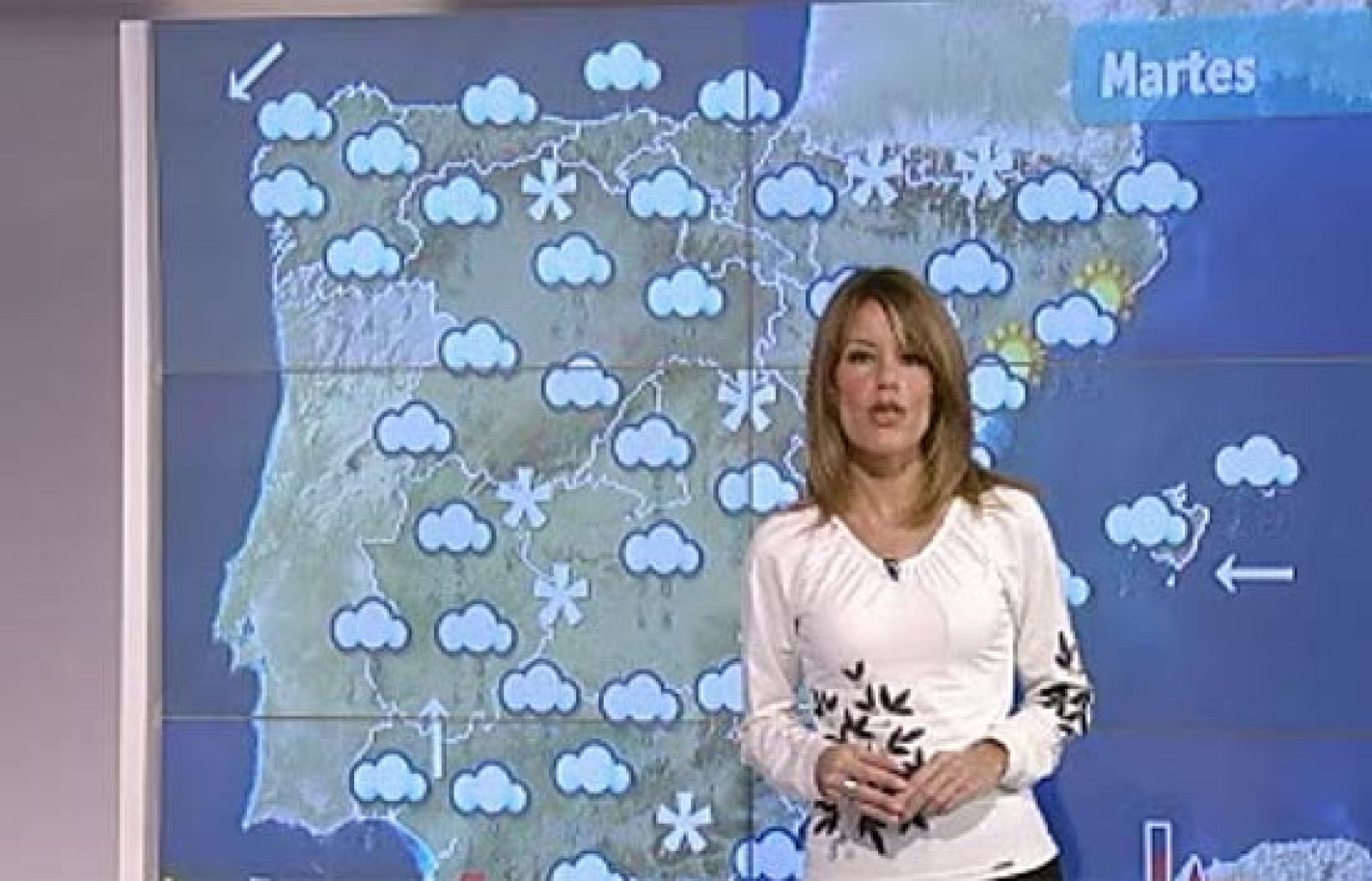 Lluvias fuertes en el suroeste y nieve en cotas bajas del norte y centr