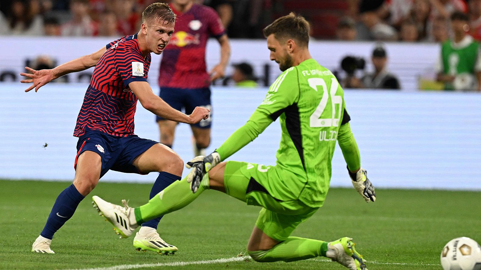 Supercopa alemana | Golazo de Dani Olmo el Leipzig - Bayern (3-0) | Ver