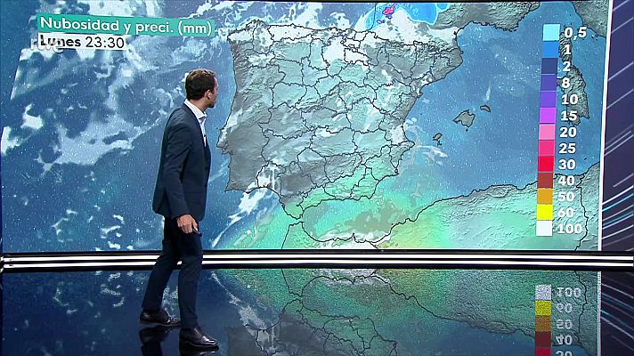 El tiempo - Probables tormentas fuertes en el norte y este de la Ibérica y alto Ebro