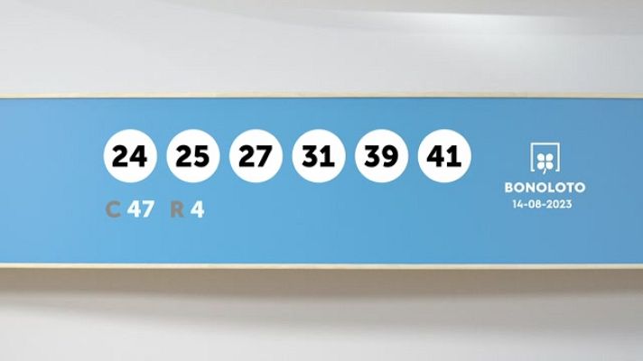SELAE - Sorteo de la Lotería Bonoloto del 14/08/2023