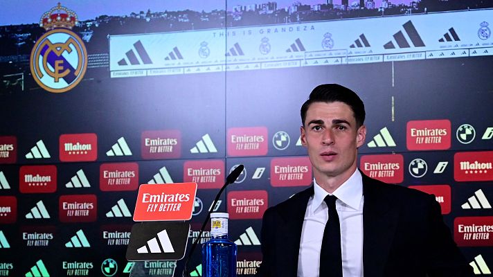 Telediario 1 - Kepa en su presentación con el Real Madrid: "Es uno de los días más especiales de mi vida"