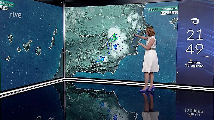 El tiempo - Posibilidad de tormentas acompañadas de viento fuerte o muy fuerte en las sierras del sureste