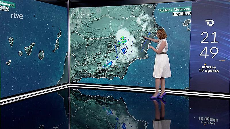 Posibilidad de tormentas acompañadas de viento fuerte o muy fuerte en las sierras del sureste - ver ahora