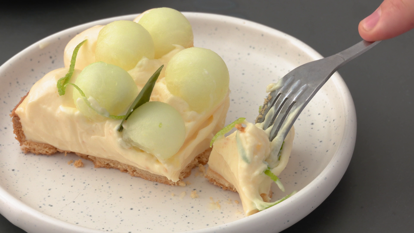 Receta de tartaleta de melón y cítricos
