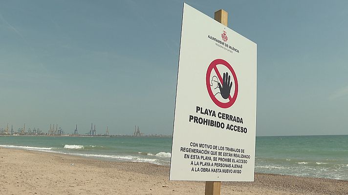 L'informatiu - Comunitat Valenciana - Comença la regeneració de les platges de València afectades per la regressió del litoral