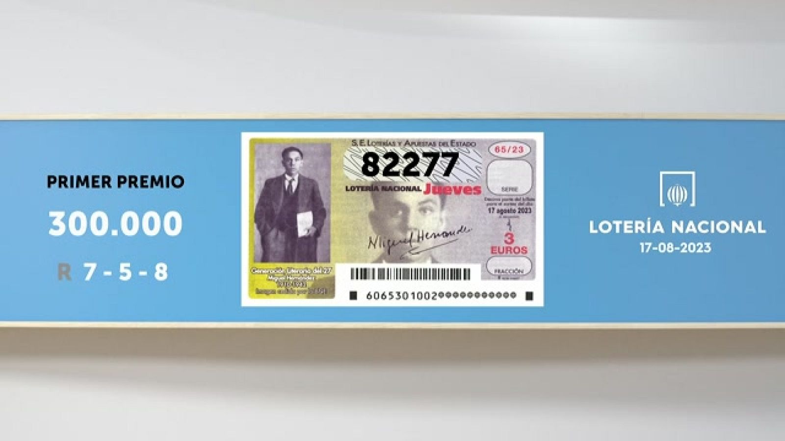 Sorteo de la Lotería Nacional del 17/08/2023 - Ver ahora