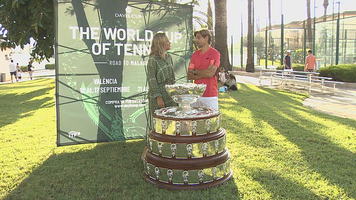 L'informatiu - Comunitat Valenciana - David Ferrer espera que València sea un talismán para la Selección en la Copa Davis
