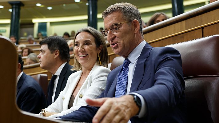 Telediario 1 - Feijóo mantiene su intención de ir a la investidura a pesar de la votación de la Mesa y Vox le tiende la mano pese a su "desprecio"